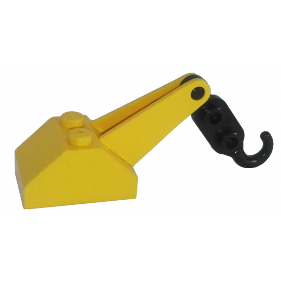 Hook Slope 45 2 x 3 x 1 1/3 Double with Arm and Black Tow Hook
