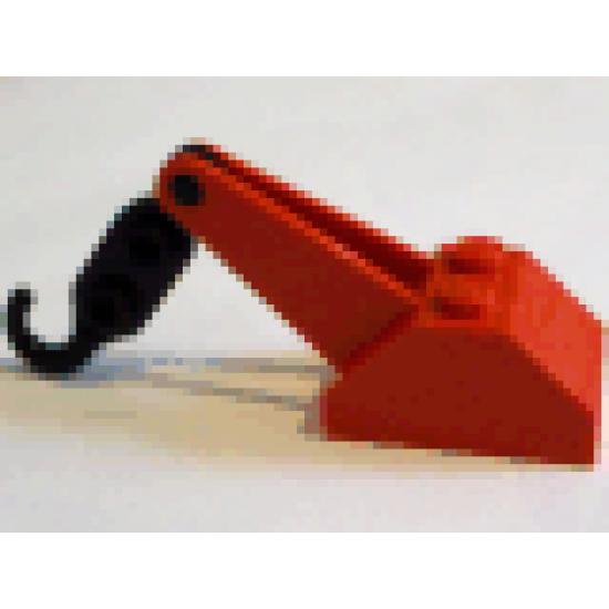 Hook Slope 45 2 x 3 x 1 1/3 Double with Arm and Black Tow Hook