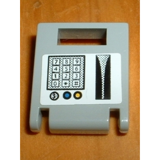 Container Box 2 x 2 x 2 Door with Slot and Keypad and Card Swipe Pattern (Sticker) - Set 1376