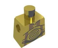 Torso SW C-3PO Pattern / Chrome Gold Arms / Chrome Gold Hands