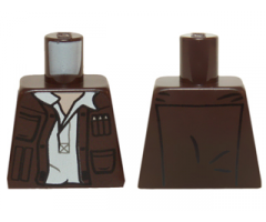 Torso SW Open Jacket with Pockets and Gadgets and White Open Undershirt with Collar Pattern