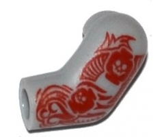 Arm, Left with Red Tattoo Pattern