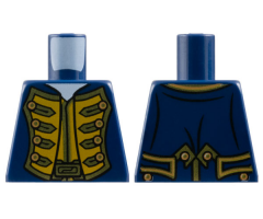 Torso Pirate Bluecoat Governor Pattern
