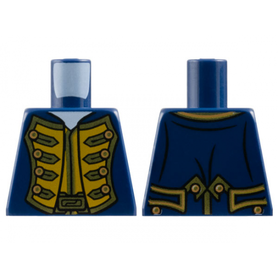 Torso Pirate Bluecoat Governor Pattern