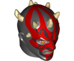 Large Figure Part Head Modified SW Darth Maul Zabrak Pattern