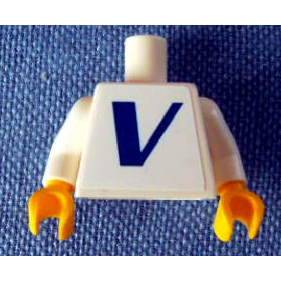 Torso Vestas Logo Pattern (Sticker) / White Arms / Yellow Hands
