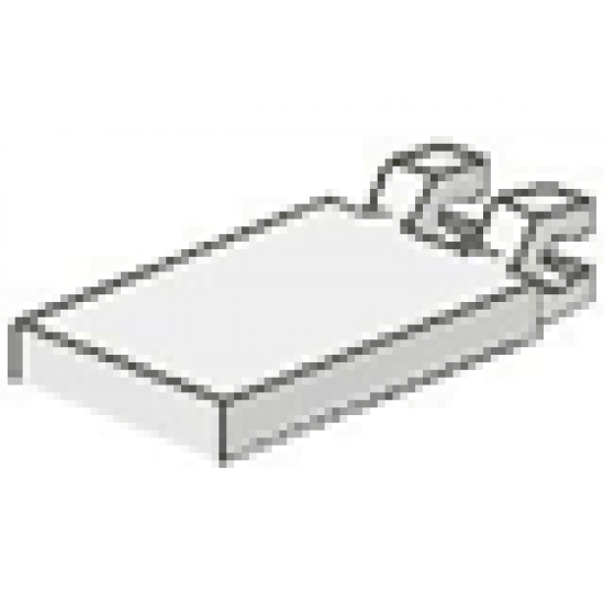 Tile, Modified 2 x 3 with 2 Clips - (Undetermined Clip Type)