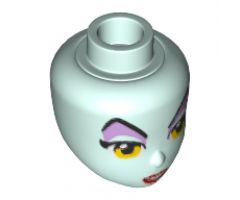 Mini Doll, Head Friends with Lavender Eye Shadow, Bright Light Orange Eyes, Red Lips Pattern