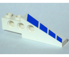 Technic Slope Long with Blue Stripes Pattern Left (Sticker) - Set 8824