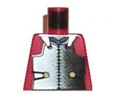 Torso Castle Ninja Armor Plate, Blue Collar Pattern (Samurai)