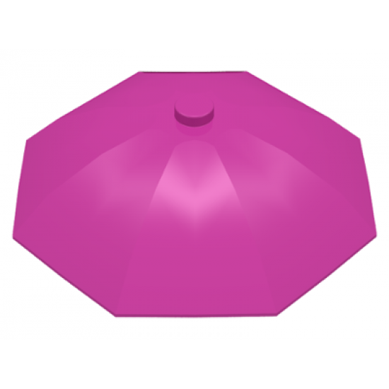 Minifigure, Utensil Umbrella Top with No Bottom Flaps, 6 x 6 with Top Stud