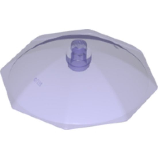 Minifigure, Utensil Umbrella Top with No Bottom Flaps, 6 x 6 with Top Stud