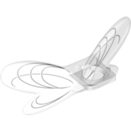 Minifigure, Body Wear Wings Fairy with Black Oval Lines Pattern