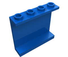 Panel 1 x 4 x 3 - Hollow Studs with Motorcycle and Wrench Pattern