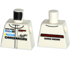 Torso Race Suit with 'PORSCHE DMG MORI' and Mobil 1 Logo Pattern