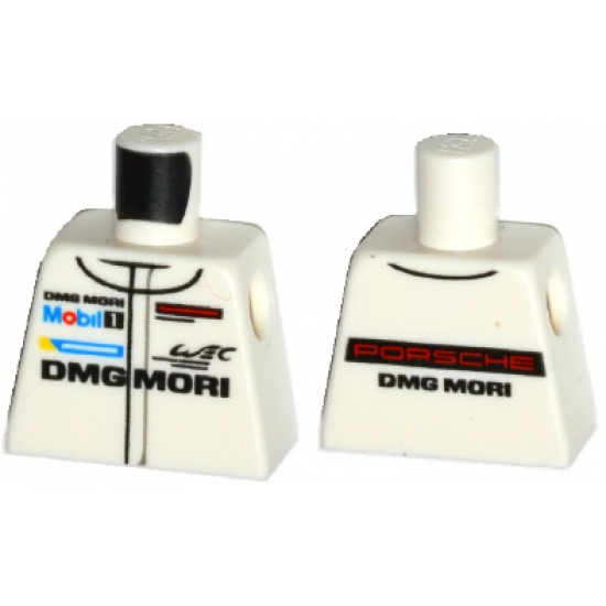 Torso Race Suit with 'PORSCHE DMG MORI' and Mobil 1 Logo Pattern