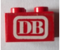 Brick 2 x 2 with 'DB' Pattern (Sticker) - Set 7725