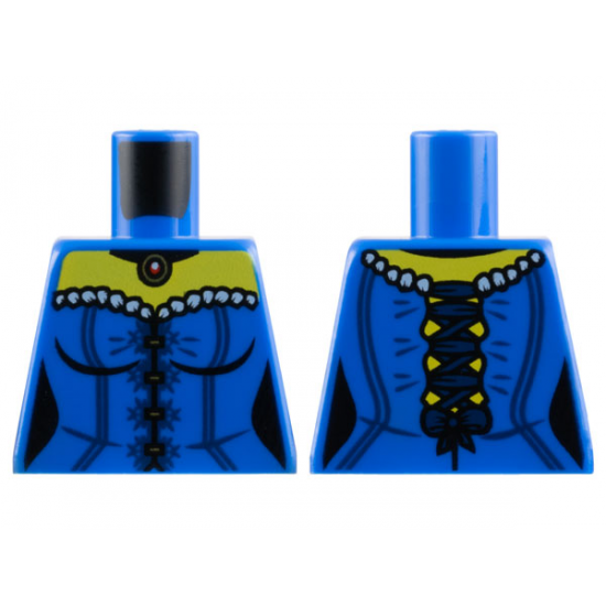Torso Female Corset with Pendant Pattern