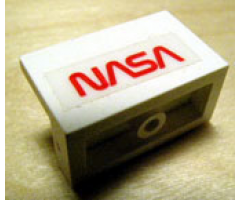Panel 1 x 2 x 1 with 'NASA' Pattern (Sticker) - Set 1682