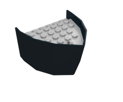 Boat Hull Smooth Bow 5 x 6 x 3 1/3, Deck Color Light Gray