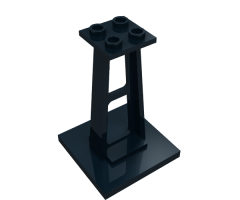 Support 4 x 4 x 5 Stanchion, Plain Studs
