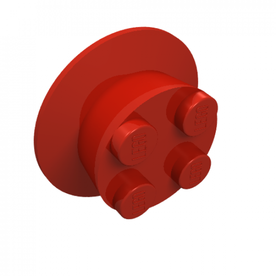 Wheel Train with 2 x 2 Stud Center, Beveled Tread and Cam Axle for Motor
