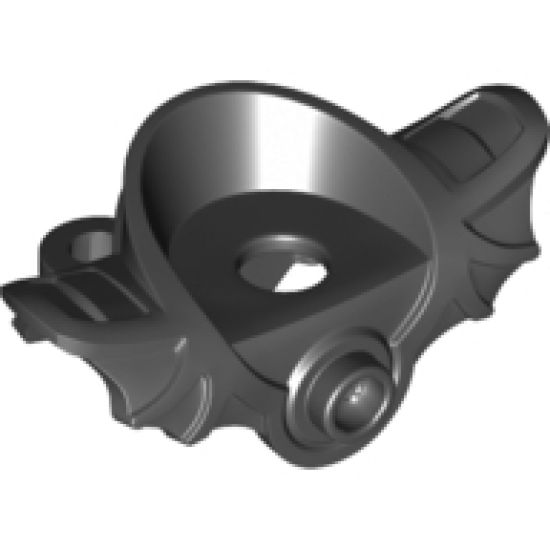 Minifigure, Body Wear Armor Breastplate with Batwing Shaped Shoulder Pads, Front Stud and Connection Holes on Back