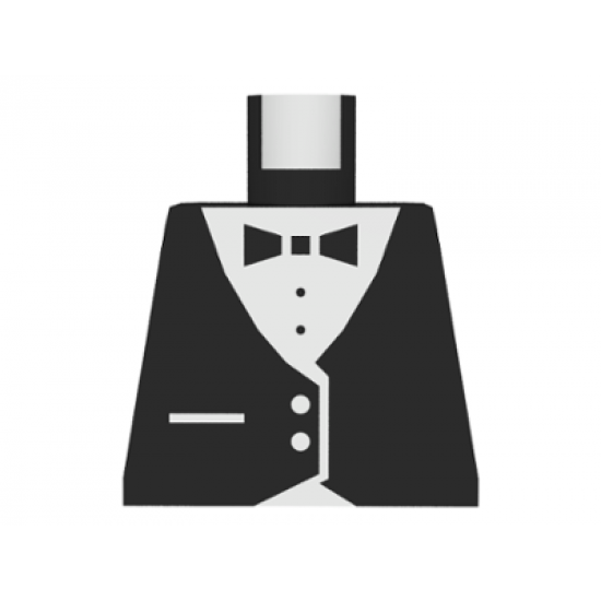 Torso Town Vest Formal with Bow Tie Pattern