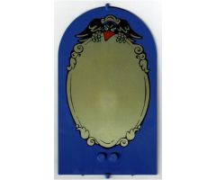 Belville Wall, Door 1 x 10 x 12 Arched Swivel with Frame with Prince and Princess Pattern (Sticker) - Set 5826