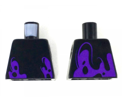 Torso with Large Dark Purple Splotches Pattern