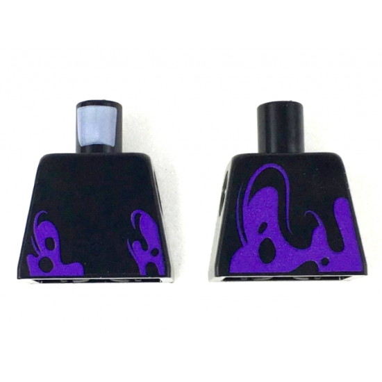 Torso with Large Dark Purple Splotches Pattern