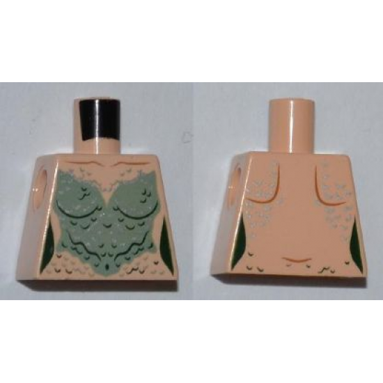 Torso PotC Mermaid Sand Green Scales Pattern