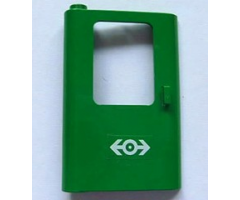 Door 1 x 4 x 5 Train Left with White Train Logo Pattern (Sticker) - Set 4552