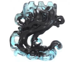 Energy Effect Figure Pedestal Ghost / Smoke with Marbled Black Pattern