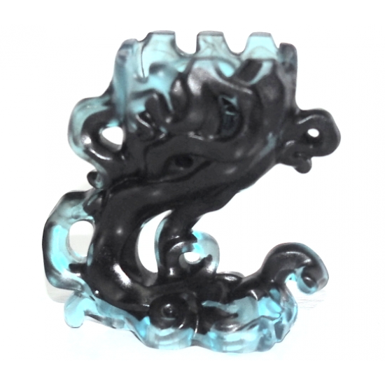 Energy Effect Figure Pedestal Ghost / Smoke with Marbled Black Pattern