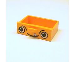 Container Cupboard 2 x 3 Drawer with Face Pattern