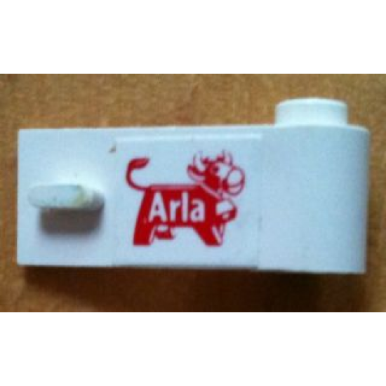 Door 1 x 3 x 1 Right with Arla Dairy Logo Pattern (Sticker) - Set 1581-2
