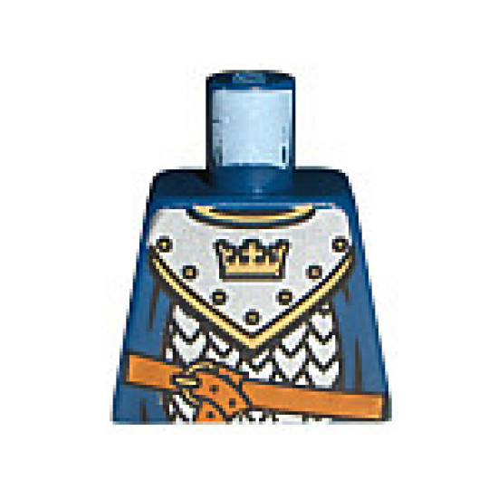 Torso Castle Fantasy Era Scale Mail, Crown on Collar Pattern