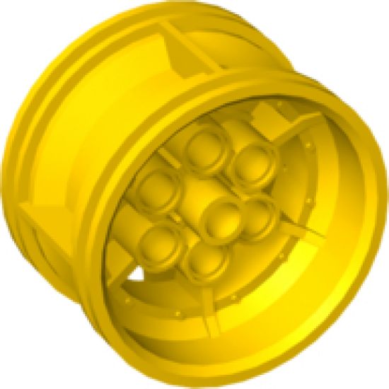 Wheel 43.2mm D. x 26mm Technic Racing Small, 6 Pin Holes