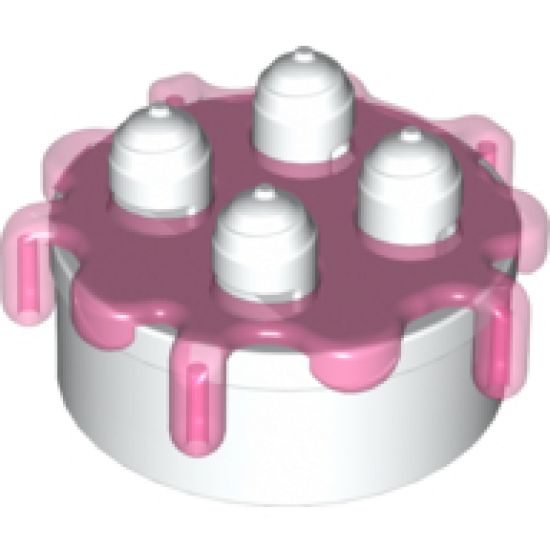 Duplo, Food & Drink Cake with Trans-Dark Pink Frosting