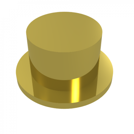 Minifigure, Headgear Hat, Top Hat