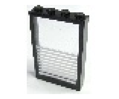 Window 1 x 4 x 5 with Fixed Glass and 9 White Stripes Pattern (Sticker) - Sets 6369 / 6386