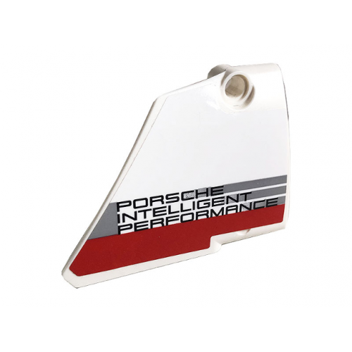 Technic, Panel Fairing #14 Large Short Smooth, Side B with Porsche Intelligent Performance Logo and Red Stripe Pattern (Sticker) - Set 42096