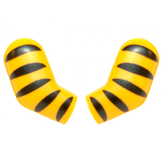 Arm, (Matching Left and Right) Pair with 5 Black Stripes (Tiger) Pattern