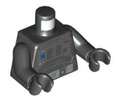 Torso SW Imperial Emigration Officer Jumpsuit Pattern / Black Arms / Black Hands