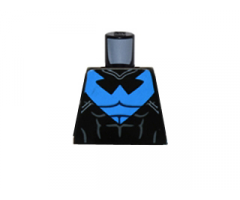 Torso Batman Nightwing Blue Outfit and Muscles Pattern