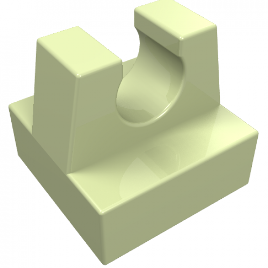 Tile, Modified 1 x 1 with Clip