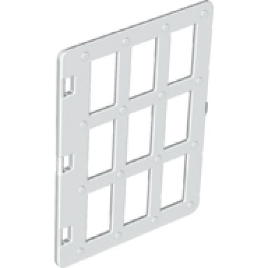 Duplo, Building Door / Window Pane 1 x 4 x 4 with Nine Panes