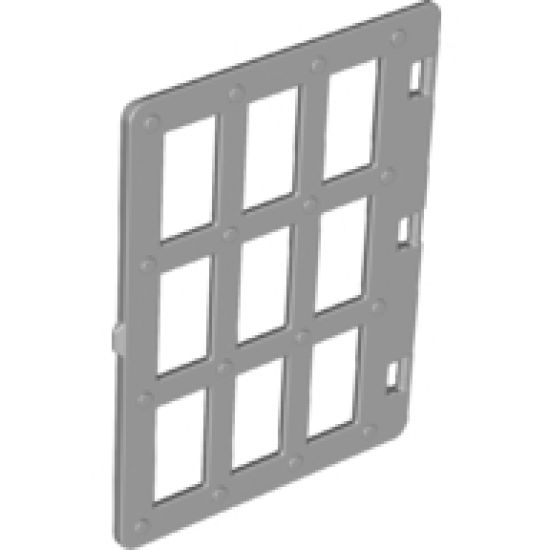 Duplo, Building Door / Window Pane 1 x 4 x 4 with Nine Panes