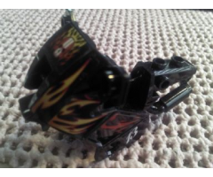 Riding Cycle Motorcycle Fairing, City with Red and Yellow Flames and Number 13 Pattern (Stickers) - Set 8896
